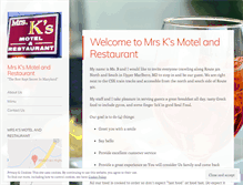Tablet Screenshot of mrsksrestaurant.com